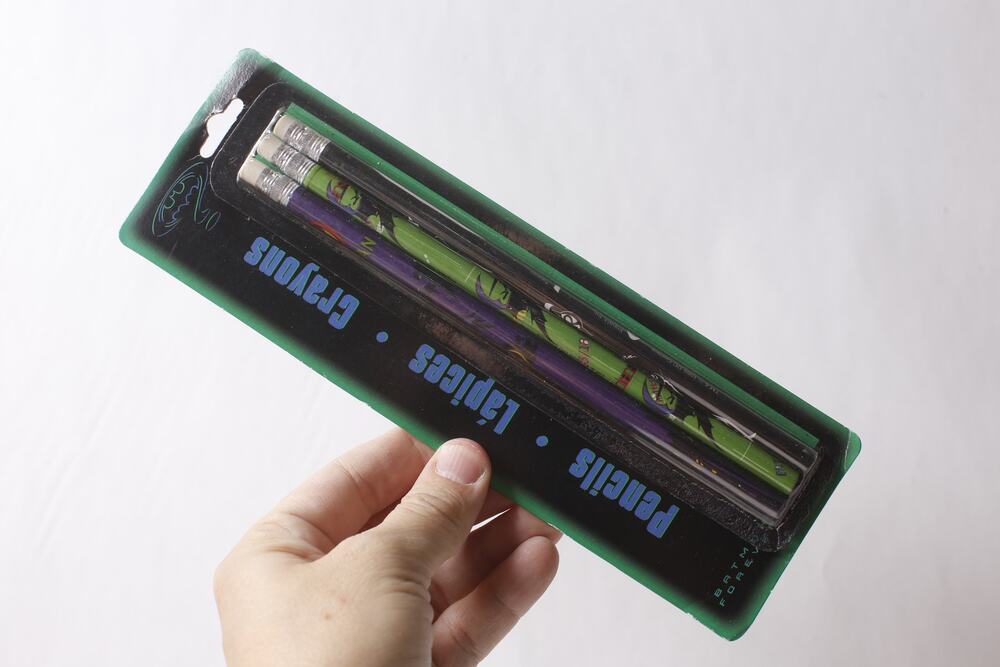 1995 Batman Forever Pencils Set of 3 DC Comics Stationery ~ 260930-WH 906